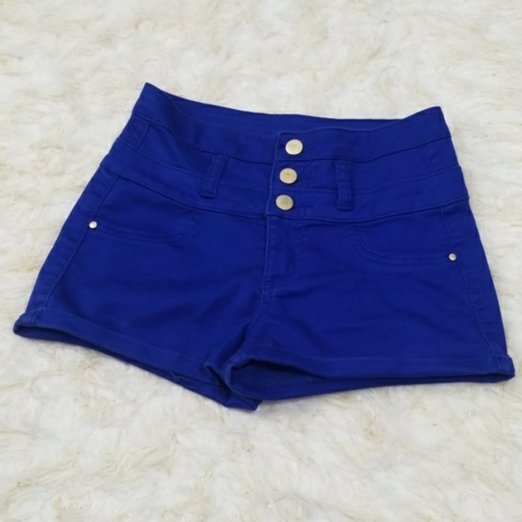 refuge Pants - Sz 0 Shorts Stretch Blue High Waisted Refuge